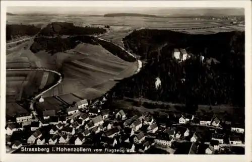 Ak Strassberg Straßberg Harzgerode Harz, Fliegeraufnahme