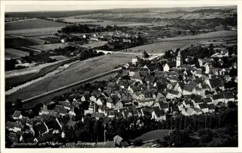 Ak Neuenstadt an der Linde Neuenstadt am Kocher, Fliegeraufnahme