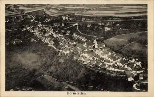 Ak Dornstetten im Landkreis Freudenstadt, Fliegeraufnahme vom Ort mit Umgebung