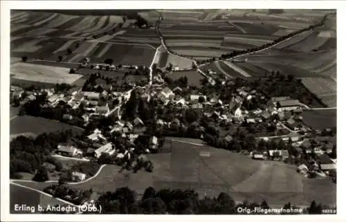 Ak Erling Andechs in Oberbayern, Fliegeraufnahme