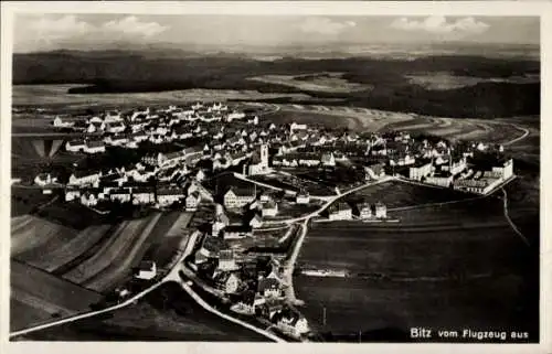 Ak Bitz Schwäbische Alb Württemberg, Fliegeraufnahme