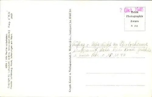 Ak Schonungen am Main Unterfranken, Fliegeraufnahme