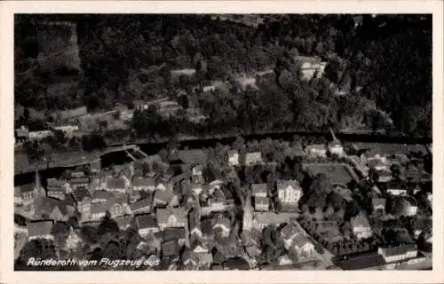Ak Ründeroth Engelskirchen im Oberbergischen Kreis, Fliegeraufnahme