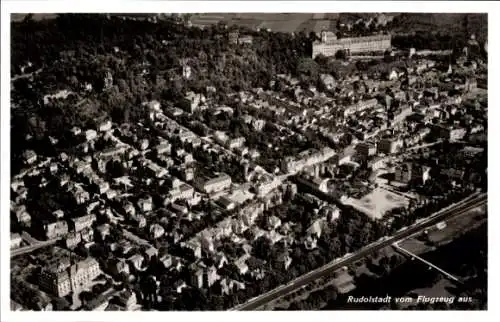 Ak Rudolstadt in Thüringen, Fliegeraufnahme