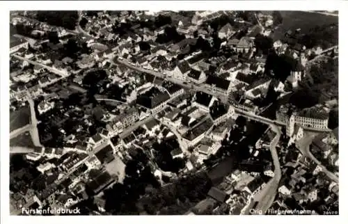 Ak Fürstenfeldbruck in Oberbayern, Fliegeraufnahme