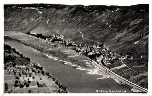 Ak Graach an der Mosel, Fliegeraufnahme