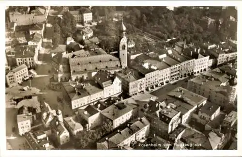 Ak Rosenheim Oberbayern, Fliegeraufnahme