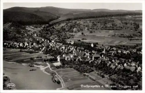 Ak Dorfprozelten am Main Unterfranken, Fliegeraufnahme