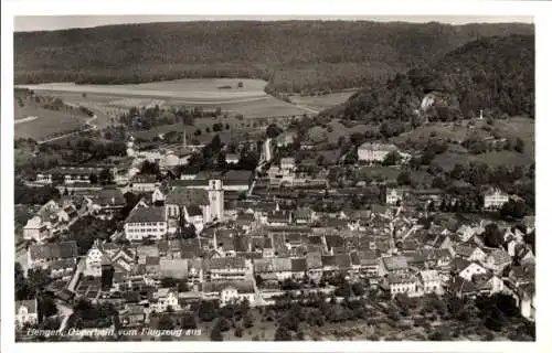 Ak Waldshut Tiengen am Hochrhein, Fliegeraufnahme