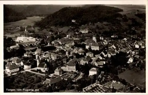 Ak Waldshut Tiengen am Hochrhein, Fliegeraufnahme