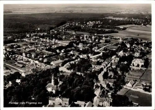 Ak Planegg Oberbayern, Fliegeraufnahme