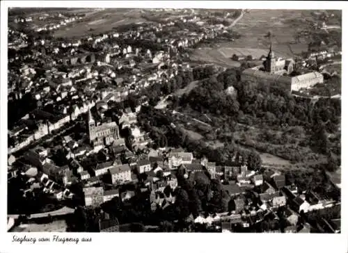 Ak Siegburg an der Sieg, Fliegeraufnahme