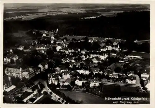 Ak Königsfeld im Schwarzwald Baden, Fliegeraufnahme