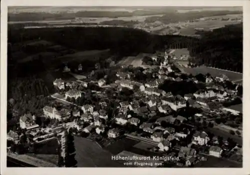 Ak Königsfeld im Schwarzwald Baden, Fliegeraufnahme