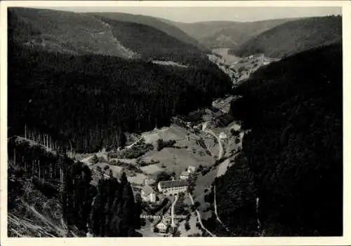 Ak Wittichen Schenkenzell im Schwarzwald, Fliegeraufnahme, Kloster