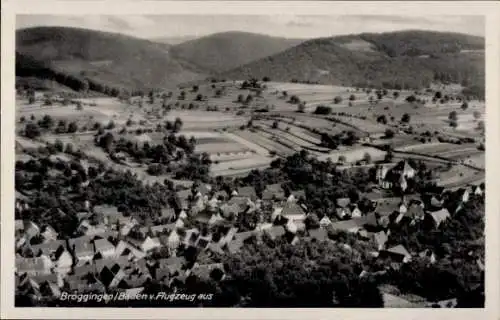 Ak Broggingen in Baden Herbolzheim im Breisgau Schwarzwald, Fliegeraufnahme