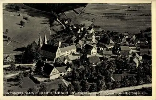 Ak Klosterreichenbach Baiersbronn im Schwarzwald, Fliegeraufnahme