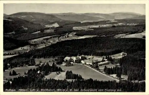 Ak Rothaus Grafenhausen im Schwarzwald, Fliegeraufnahme