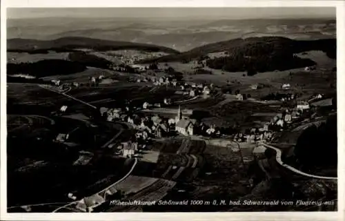 Ak Schönwald im Schwarzwald, Fliegeraufnahme