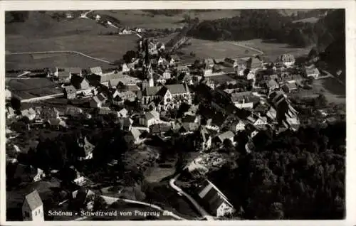 Ak Schönwald im Schwarzwald Baden Württemberg, Fliegeraufnahme