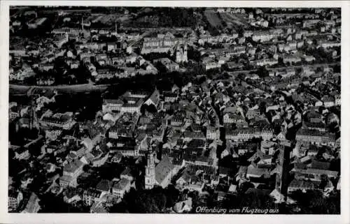 Ak Offenburg in Baden Schwarzwald, Fliegeraufnahme