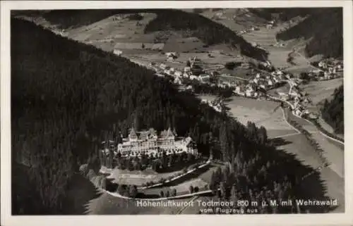 Ak Todtmoos im Schwarzwald, Fliegeraufnahme, Wehrawald