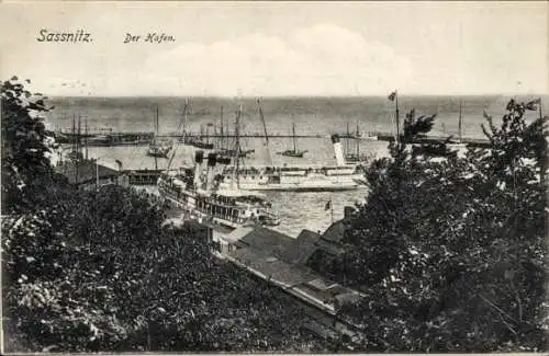 Ak Sassnitz auf Rügen, Hafen