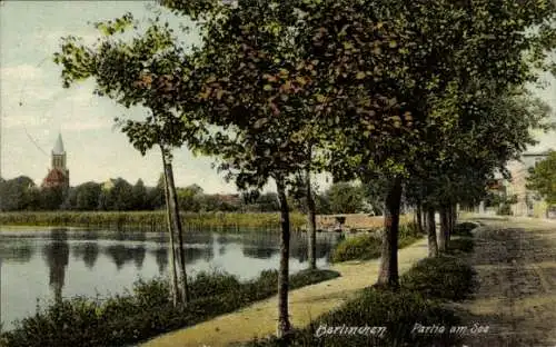 Ak Barlinek Berlinchen Neumark Ostbrandenburg, Am See