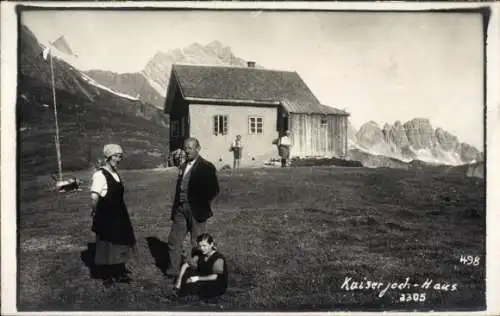 Foto Ak Pettneu am Arlberg in Tirol, Kaiserjochhütte