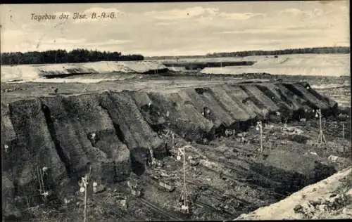 Ak Großräschen in der Niederlausitz, Grube Ilse, Tagebau