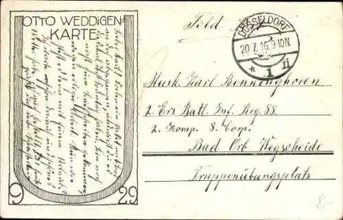 Passepartout Ak Otto Weddigen, Marineoffizier, Kapitänleutnant, Fahne, Adler