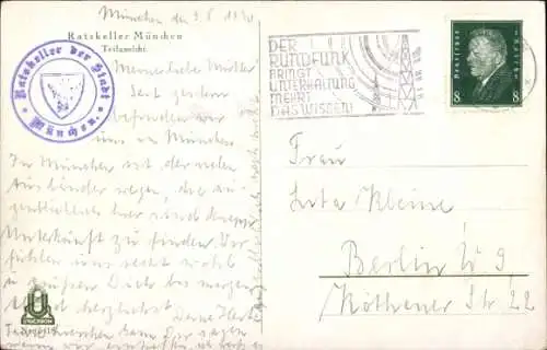 Ak München Bayern, Ratskeller