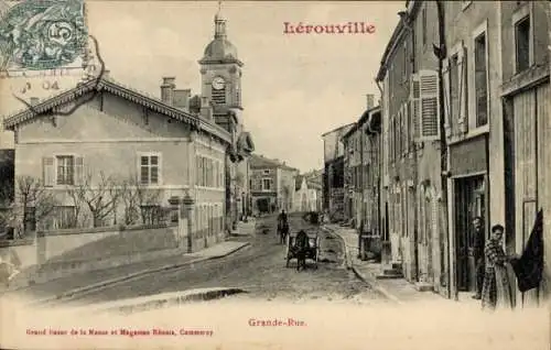 Ak Lerouville Lothringen Meuse, Grande Rue