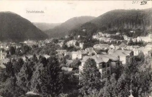 Ak Friedrichroda im Thüringer Wald, Totalansicht