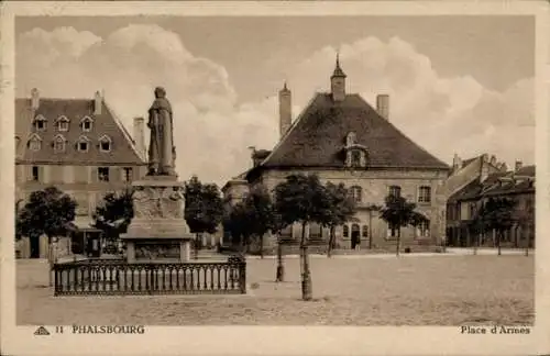 Ak Phalsbourg Pfalzburg Lothringen Moselle, Place d'Armes