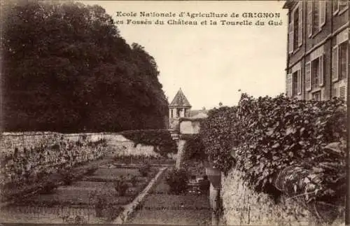 Ak Thiverval Grignon Yvelines, Ecole Nationale d'Agriculture, Les Fosses du Chateau, Tourelle du Gue