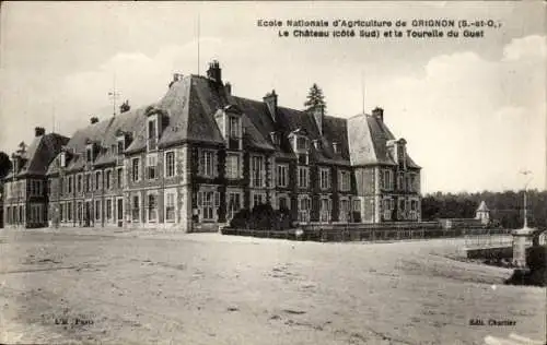 Ak Thiverval Grignon Yvelines, Ecole Nationale d'Agriculture, Chateau, Cote Sud, Tourelle du Guet