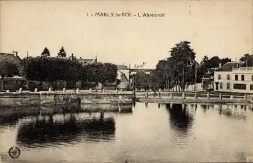 Ak Marly le Roi Yvelines, L'Abreuvoir