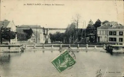 Ak Marly le Roi Yvelines, Avenue de l'Abreuvoir