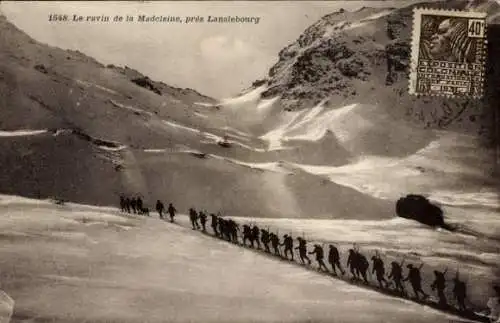 Ak Lanslebourg Savoie, Le ravin de la Madeleine