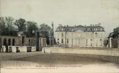 Ak Champs sur Marne Seine et Marne, Le Chateau Facade Sud