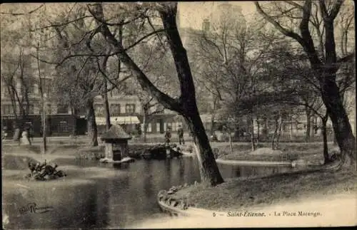 Ak Saint Étienne Loire, Place Marengo