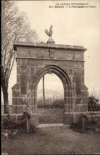 Ak Salers Cantal, Monument aux Morts