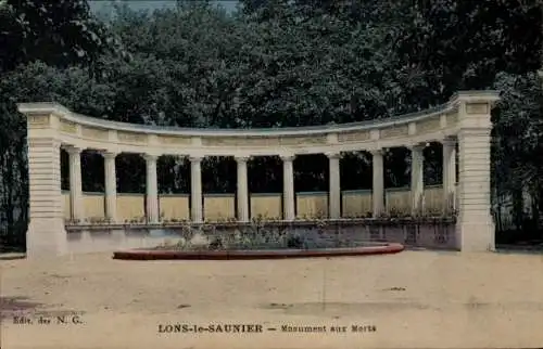 Ak Lons le Saunier Jura, Monument aux Morts