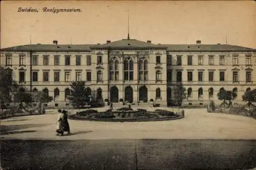 Ak Zwickau in Sachsen, Realgymnasium