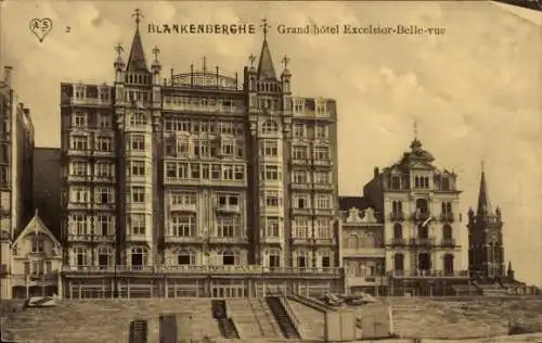 Ak Blankenberghe Blankenberge Westflandern, Grand Hotel Excelsior Schöne Aussicht