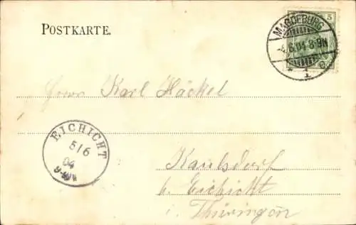 Ak Herrenkrug Magdeburg, Restaurant, Außenansicht, Gäste