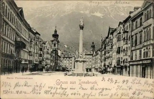 Ak Innsbruck in Tirol, Maria Theresien Straße