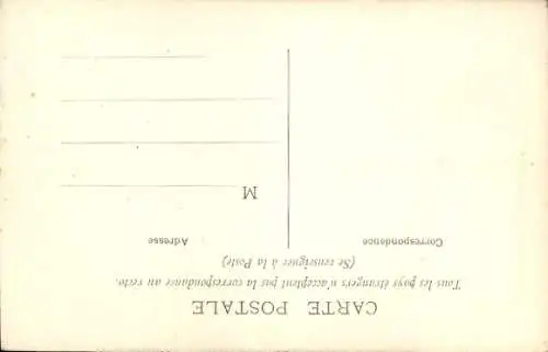 Ak Port Said Ägypten, Statue von Ferdinand de Lesseps