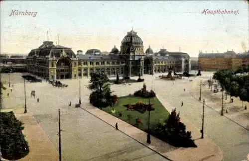 Ak Nürnberg in Mittelfranken, Hauptbahnhof